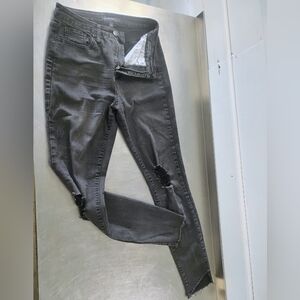 Wild Fable Charcoal Distressed Skinny Jeans High Rise Skinny Size 4 ~27 Waist